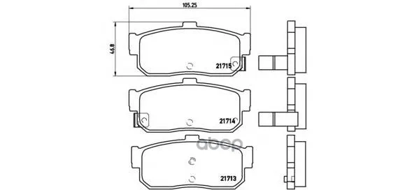 Колодки Тормозные Задние Brembo P56029 Brembo арт. P56029