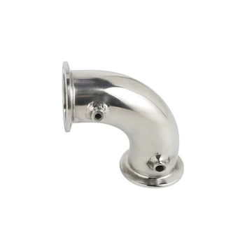 

Clamp 2" OD64mm Thermowell Elbow 90 degree , welded connector for sensors diameter 4 and 6 mm , SS304,