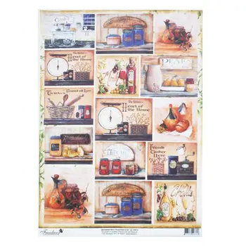 

Decoupage card A3, 40 gr./m2, freedecor (012 on the kitchen shelf)