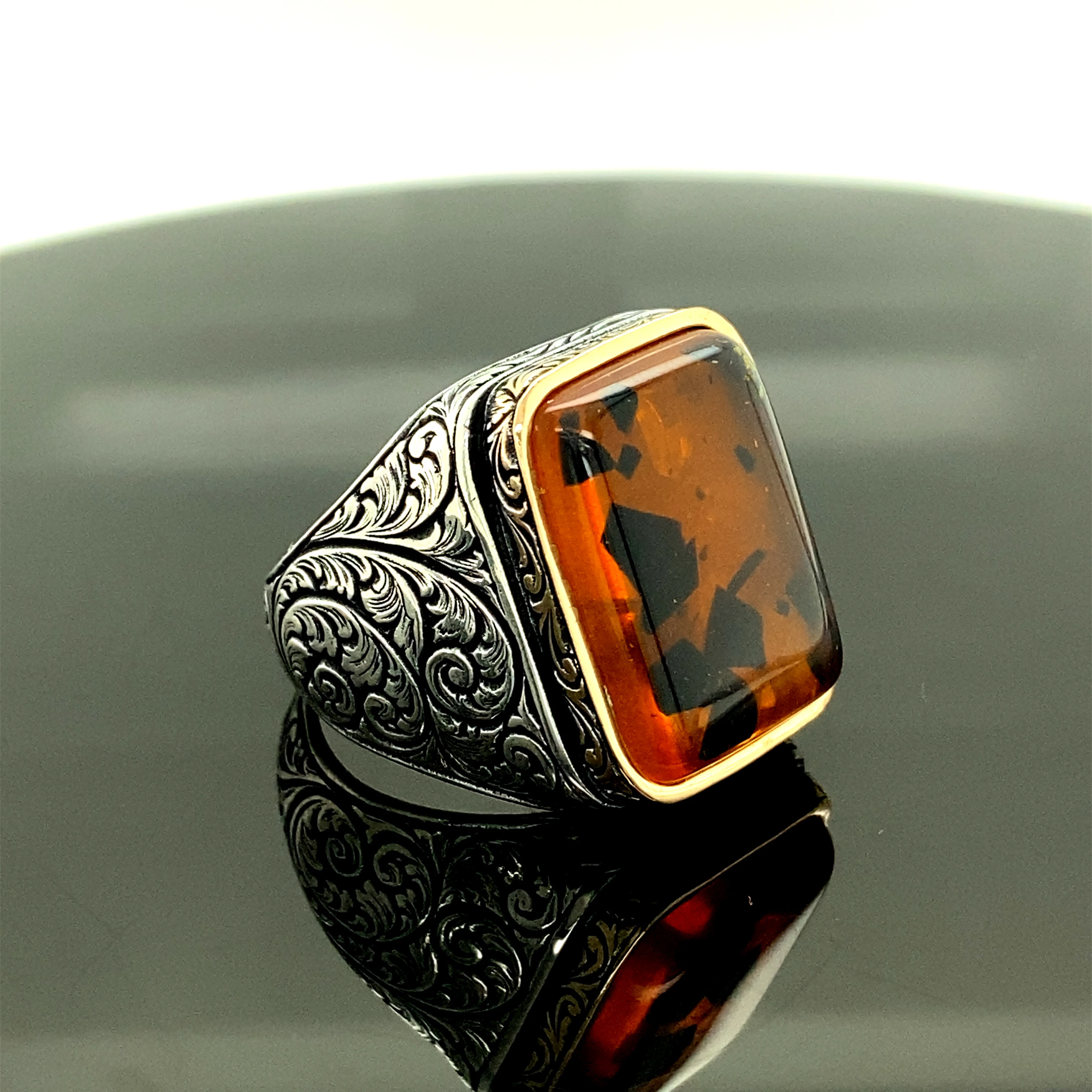 Anillo hecho a mano para anillo de anillo otomano para hombre, piedra Natural, anillo para hombre, regalo para anillo de Plata de Ley 925k|Anillos| - AliExpress