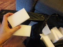 Esponja limpiadora de melamina para oficina y baño, borrador de esponja mágica para cocina, 100 unids/lote