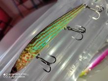 WLure-pececillo realista de 11cm y 21,5g, cebo duro, pesado, hundido, fundición larga, señuelo de pesca con recubrimiento de epoxi para perro, HM717