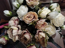 Silk Peony Bouquet Artificial-Flowers Fake-Plants Rose Pink Wedding-Decoration Cheap