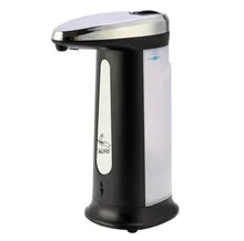 Dispensador de jabón líquido sin contacto, dispositivo automático, manos libres, bomba para baño y cocina, con sensor inteligente, 400ML
