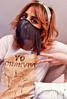 

Mask hygienic reusable. Mask fringes.