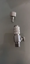 Válvula de Control de flujo de aire, adaptador BSP de liberación rápida de 1/8 pulgadas, conector de acoplamiento, herramienta de aerógrafo