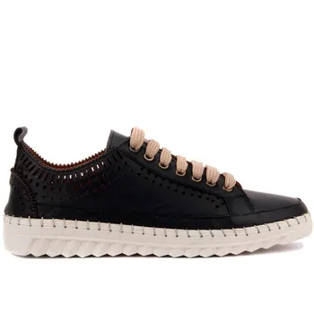 

Sail-Lakers Black Leather Women Casual Shoes