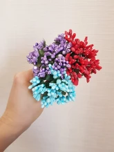 Artificial-Flower Stamen Wreath Mulberry-Wire-Stem Gift-Box Wedding-Decoration Cheap
