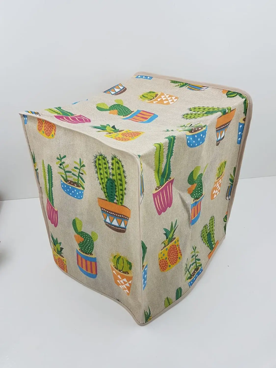 Funda Tela Antimanchas Para Thermomix Tm6 Tm5 Tm31.Mod Cactus