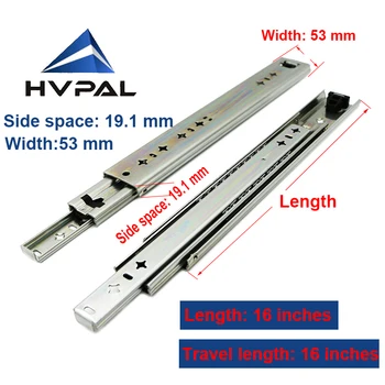 

HVPAL 400 mm 16 inches full extension 115 kg ball bearing heavy duty caravan camping car drawer slides rails 400 mm runner