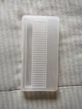 Caja de almacenamiento con ranuras de plástico para limas de uñas, accesorios de manicura con soporte transparente acrílico, 20 unidades