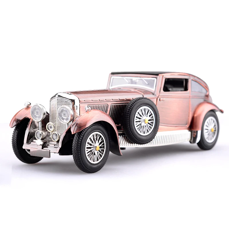 

1/32 Retro Car 4 colors Car Model Alloy Simulation Diecast Vehicle 4 doors can open