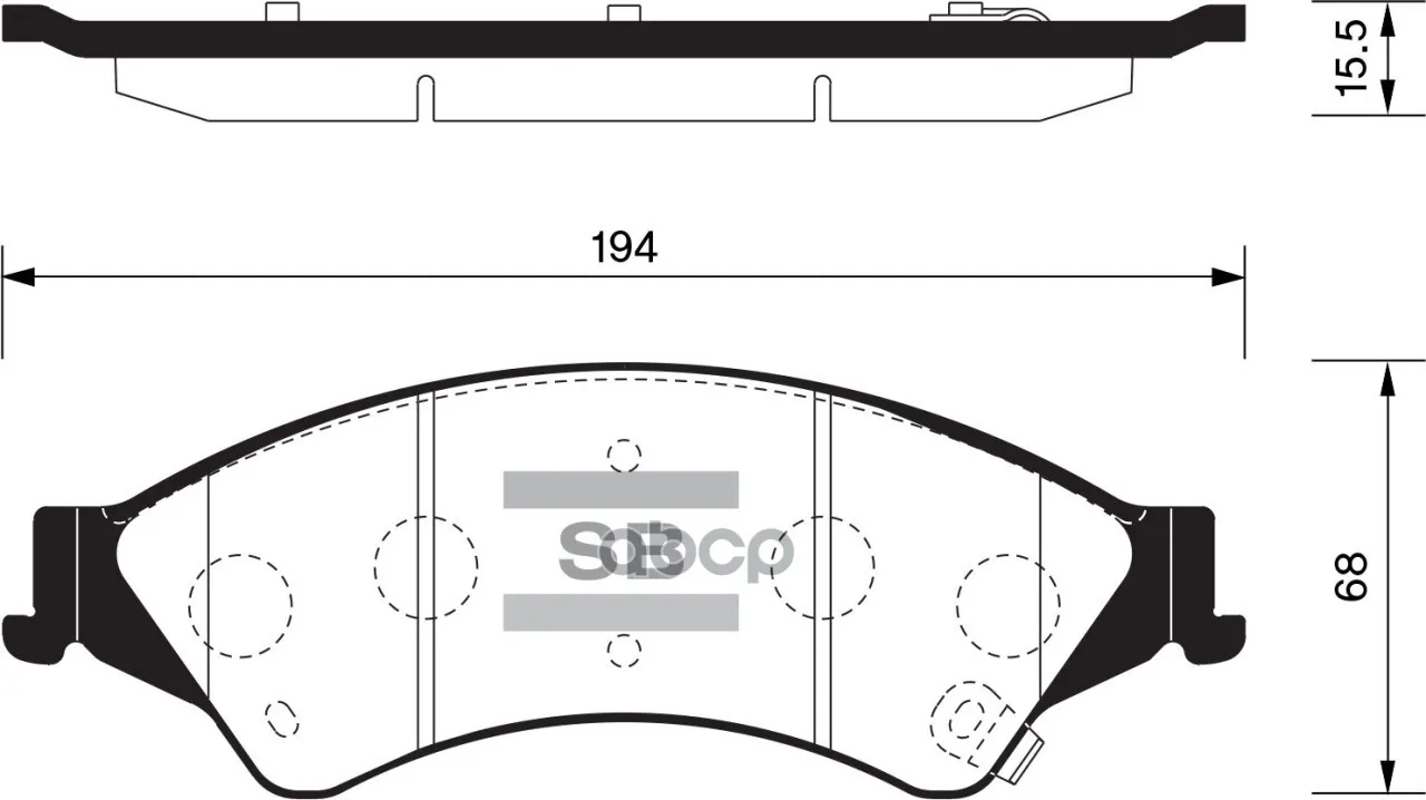 Sp1596_колодки Дисковые Передние! Ford Ranger, Mazda Bt-50 2.2tdci/3.2tdci 11 Sangsin Brake Sp1596 Sangsin brake арт. SP1596