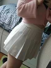 QRWR-minifaldas plisadas para mujer, faldas coreanas de cintura alta, a cuadros, sexys, con cremallera, 2020