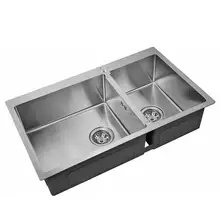 Мойка для кухни ZorG R 78-2-51-L(цвет стальной, габаритные размеры 780 х 510 мм, материал нержавеющая сталь, форма мойк