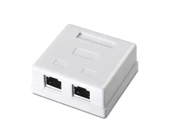 

Surface rosette Rj45 Cat.6 Ftp 2 white Nanocable computer networks