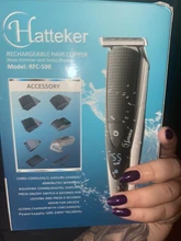 Hair-Clipper Razor Beard Trimer Professional Electric HATTEKER Rechargeable for Men 5-In-1