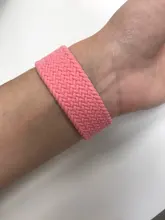 Correa trenzada Solo para Apple Watch, banda de 44mm, 40mm, 38mm, 42mm, pulsera de tela elástica de nailon serie iWatch 3 4 5 Se 6