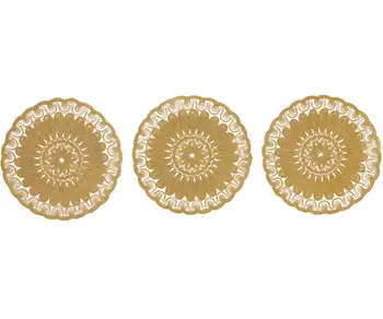

Anglez Kordone Embroidered Lux 3'lü Supla Gold