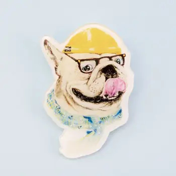 

Jewelry badge ball in knitted hat (51522)