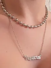 Aquarius Necklace Gemini Capricorn Leo Scorpio Libra Zodiac Pisces Aries Taurus Cancer