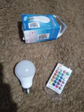 Bulb-Lights Led-Lamp Changeable Remote-Control-Colorful 220v E27 110V 10W 5W RGBW 