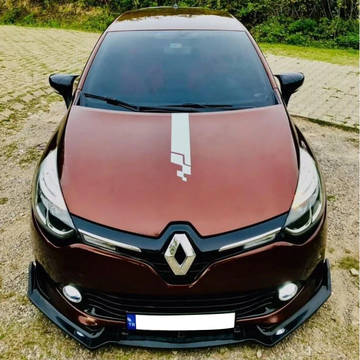 Насадка На передний бампер для Renault Clio 4 аксессуары черный 3 шт. 2012 2013 2014 2015 2016 2017 2018