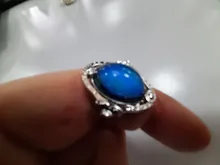 Vintage Color Retro cambio anillo Oval emoción sentimiento cambiante anillo de Control de temperatura de Color anillos para las mujeres