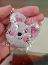 New Catnip Toy, Huggie the Gray Mouse, Fun Cat Toy with Real Catnip Inside