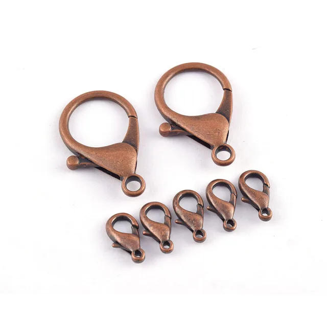 4x Swivel Lobster Claw Clasp Keychain Hooks Lanyard for Keys Bronze Tone  Keyring