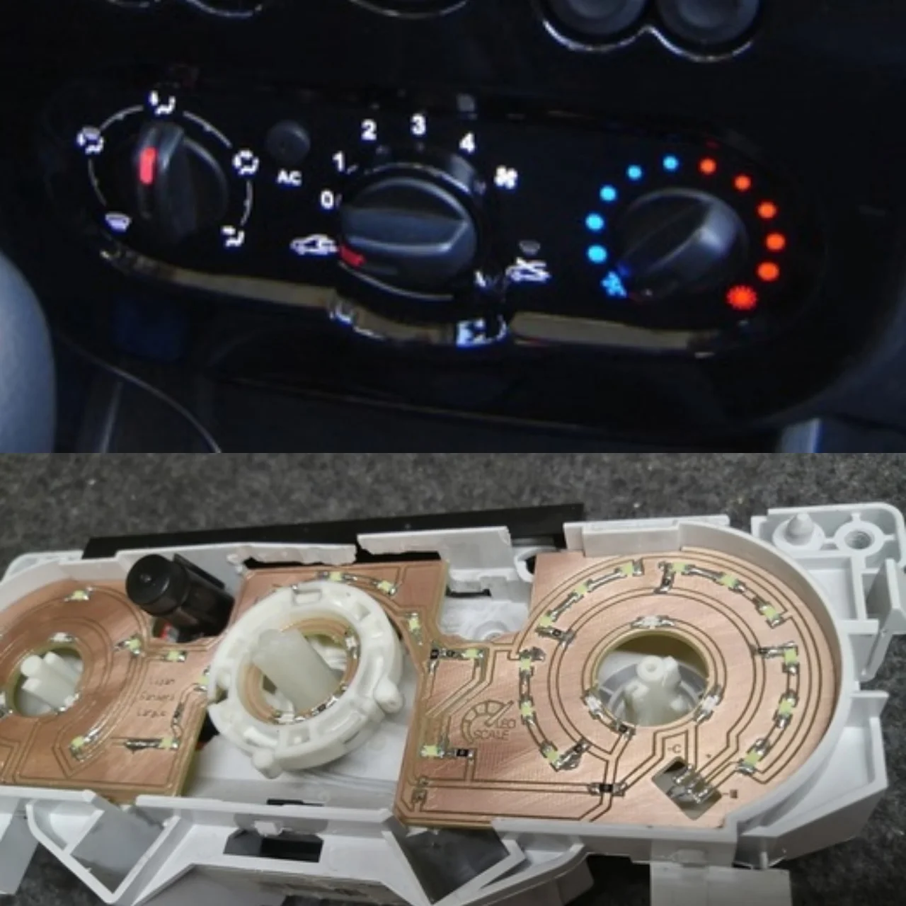 Рисунок 2 - Светодиодные платы для блок отопителя Largus