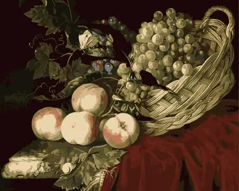 

Painting by Numbers Premium: Fruit in basket