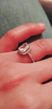CC Anillos para las mujeres de la Boda nupcial Anelli joyería de moda anillo de compromiso de oro blanco Anillos de Color CC595