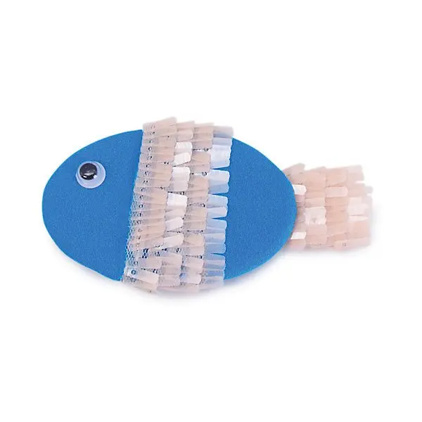 Мягкая игрушка Budi Basa Кот Басик BABY с рыбкой, 20 см