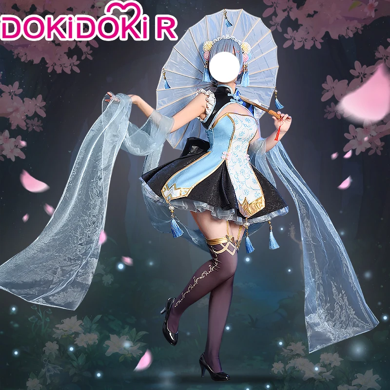 Pre-sale Dokidoki-r Anime Game Re Zero Rem Rame Cosplay Women Cheongsam