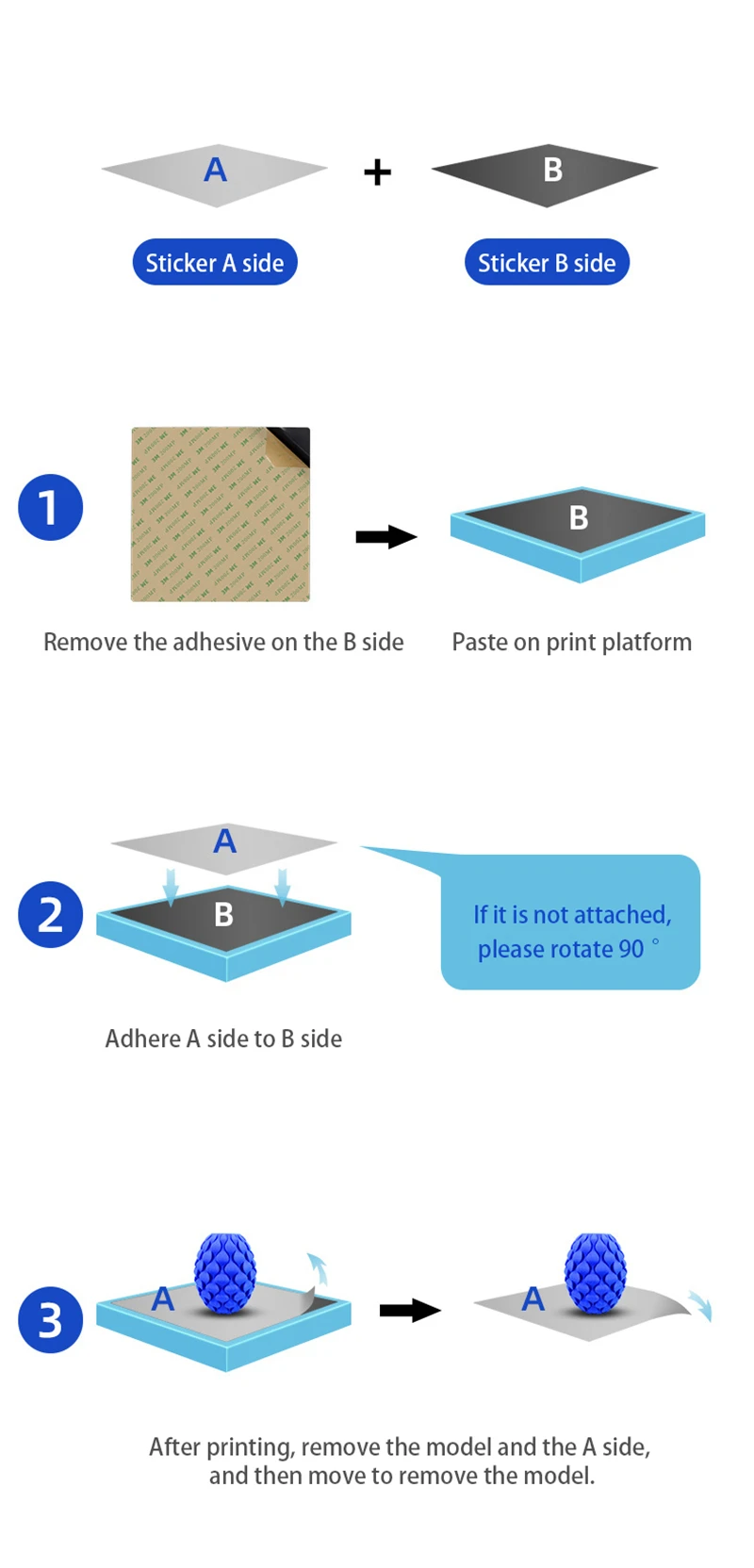 Soft Magnetic Print Bed 3D Printer Build Surface 235x235mm Flexible Removable Heated Bed for FDM 3D Printers Accessories 3d printed brushless motor