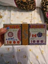 Cartera con pedrería y bolso de mano para dinero, cartera con pedrería de 10000 dólares, bolso de noche, bolso de hombro PARA CENA DE BODA