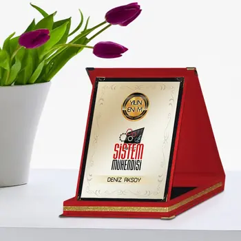 

Personalized Best System Engineer Red Plaque Award Of The Year-2
