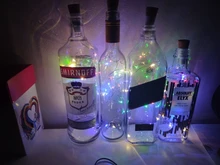 Fairy-Lights Decorative Garland Party-Lamp Wine-Bottle Wedding Garden Rechargeable LED