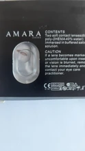 AMARA-lentes de contacto de colores para Halloween, 1 par, para ojos, maquillaje, fiesta, 1 año