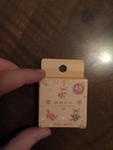 45 unids/pack de Fox zorro lindo y Hojas de arce de la etiqueta engomada de papel artesanías adhesivas palo etiqueta de la computadora portátil DIY decoración niños regalo de papelería