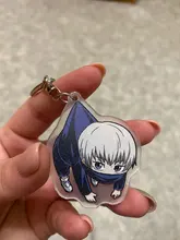 Llavero acrílico transparente de doble cara de dibujos animados, jujutsu, kaisen