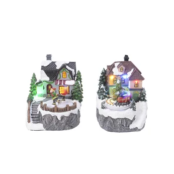 

CHRISTMAS VILLAGE LED WITH MOVEMENT 2 MODELS ASSORTED