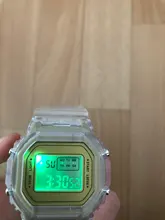 Relojes electrónicos para hombre y mujer, pulsera Digital LED transparente con correa de silicona de oro rosa, reloj deportivo femenino