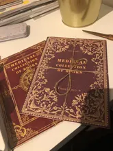 Mr.paper, 10 diseños de letras grabadas antiguas medievales, álbum de recortes/fabricación de tarjetas/proyecto de diario, etiqueta colgante Retro DIY con tarjetas con agujeros