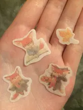 45 unids/pack de Fox zorro lindo y Hojas de arce de la etiqueta engomada de papel artesanías adhesivas palo etiqueta de la computadora portátil DIY decoración niños regalo de papelería