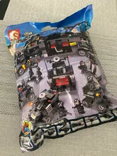 YUKALA-Camión de policía SWAT de ciudad, modelo de bloques de construcción técnica, Playmobil, DIY, piezas, juguetes para niños, 8 en 1, 695 Uds.