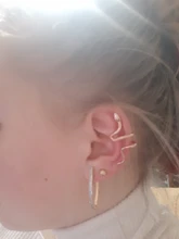 1PC latón serpiente pendiente Clips sin Piercing Punk Clip no perforado pendientes puños de oído para los hombres y las mujeres negro falso Piercing joyería