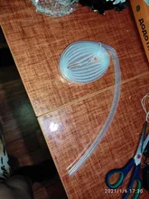 Tubo de silicona de grado alimenticio, manguera de goma Flexible transparente de 2 a 21mm, resistente al calor, para agua potable, 1 metro