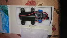 Mini bomba de agua de diafragma de 12V con interruptor automático, bomba de agua eléctrica de alta presión para lavado de coche, 60W, 5 litros por minuto, pulverizador automático de agua de 0.8Mpa